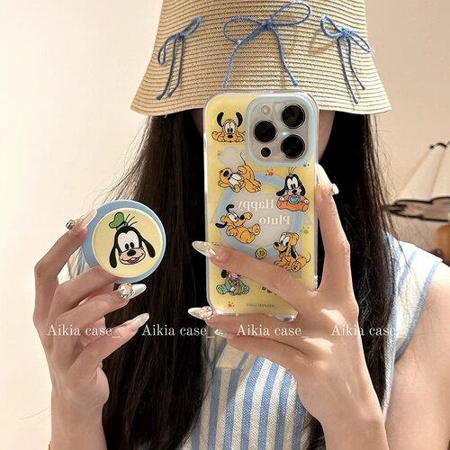 磁吸支架适用oppoA3/reno10/4se手机壳findx7/5pro卡通高飞布鲁托A56/32/a57趣味男女款K11x/97/93s软套8新品