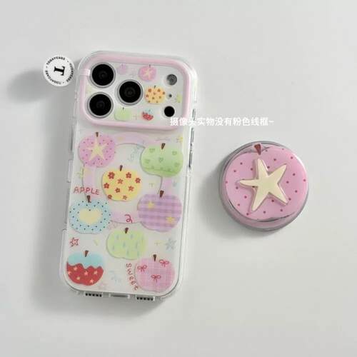适用meizu18pro魅族21note无界版9甜妹风彩色手绘苹果6plus/T谷歌20磁吸支架17全包X传音tecno女INFINIXHOT