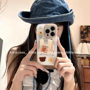 x70 mini软 磁吸支架适用vivoX100 15PRO国际版 Y33 X200 y78手机壳X90日韩INS面包袋子小众y76s女S18e