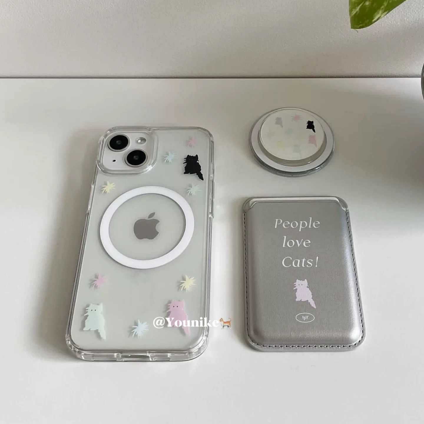 磁吸卡包可拆卸适用小米14/13U软套10S手机壳红米Turbo3原创女款k70/K60/note12t/civi4pro新款星星k40S/K50