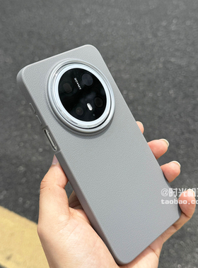 钛灰颗粒荔枝纹电镀框适用华为Mate70Pro手机壳Pura70Ultra磨砂P60不粘指纹P50纯色40/30防摔Nova12/11软10/9