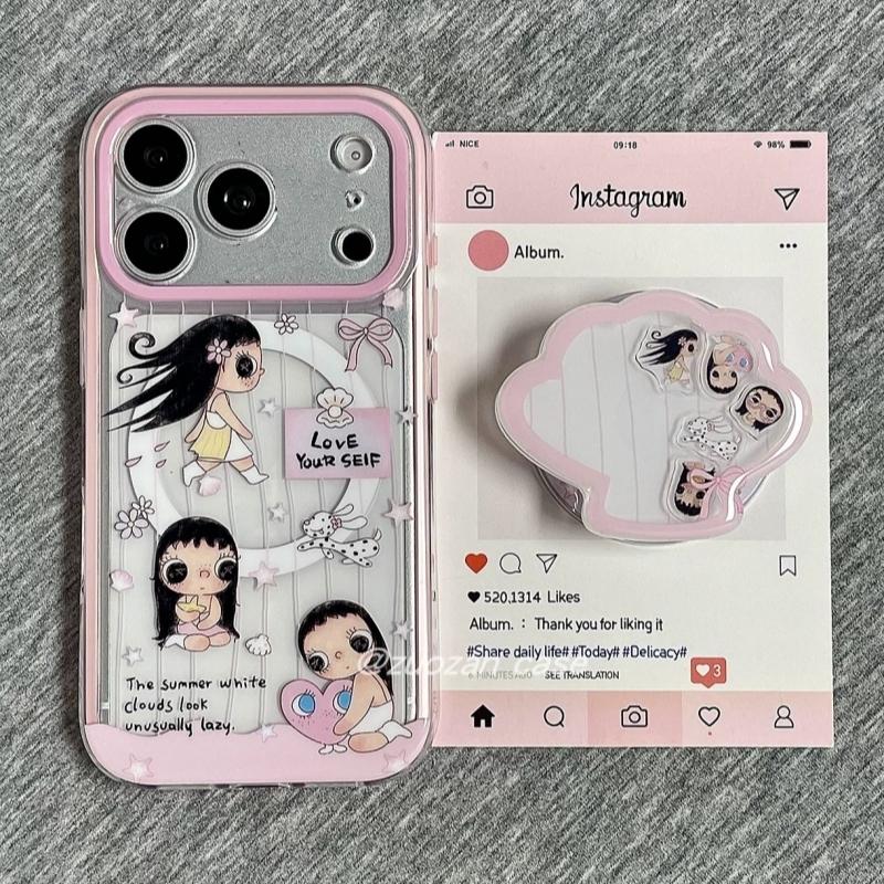 双层边框二合一适用iPhone16pro苹果17promax手机壳15pro女款14pro保护套Air磁吸支架13mini12软壳