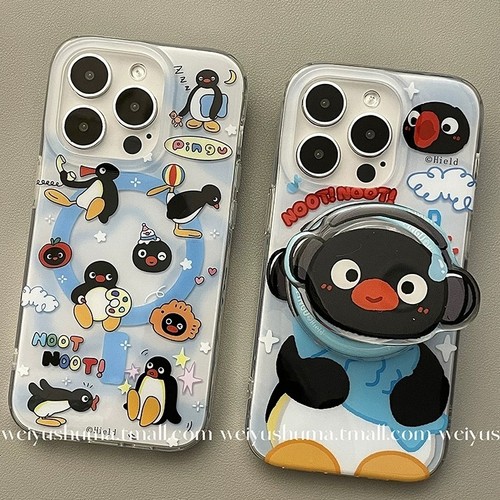 磁吸支架适用oneplus11/2一加12手机壳ace竞速版1+ACE5V耳机玩耍企鹅呆萌8t/10/9女7TPRO/9RT/6t软套13至尊版