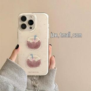 5pro小众泼墨简约椰子插画A56 a57女K11x 磁吸支架适用oppoA3 93s软套8国际版 4se手机壳findx7 reno10