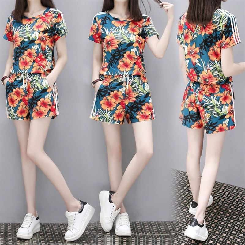 夏季洋气显瘦连帽短袖上衣两件套胖大码女装休闲短裤套装|ruв категории Женская одежда, женской одежды - от Buy2taobao.com для оказания профессиональной услуги покупки агента Taobao