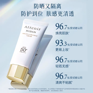 日本进口艾天然Attenir防晒霜隔离面部清爽不油腻敏感肌防紫外线