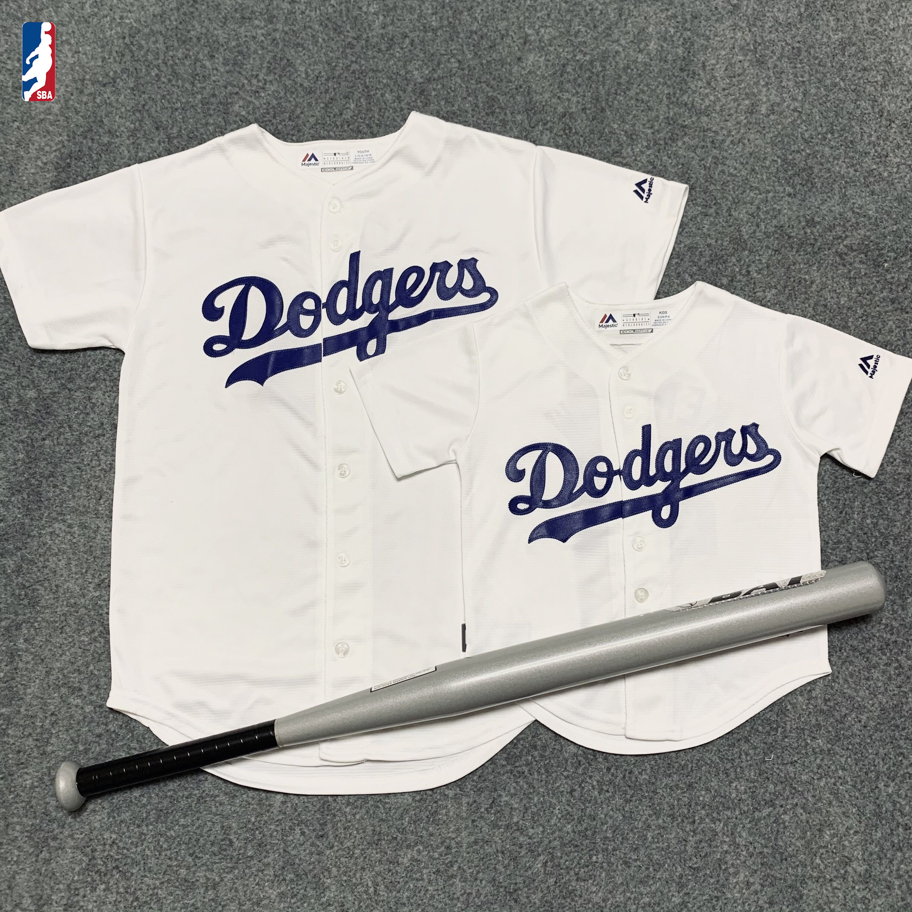 洛杉矶道奇队清春秋外搭短袖美式街舞潮运动亲子装青年棒球服球衣