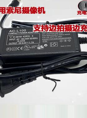 适用索尼摄像机AC-L100C充电器 HXR-NX3 MC2500 NX100 电源适配器
