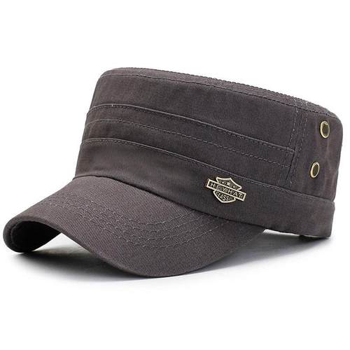 冬季秋季帽子男平顶帽薄款布帽遮阳帽子中老年人爸爸休闲爷1227u