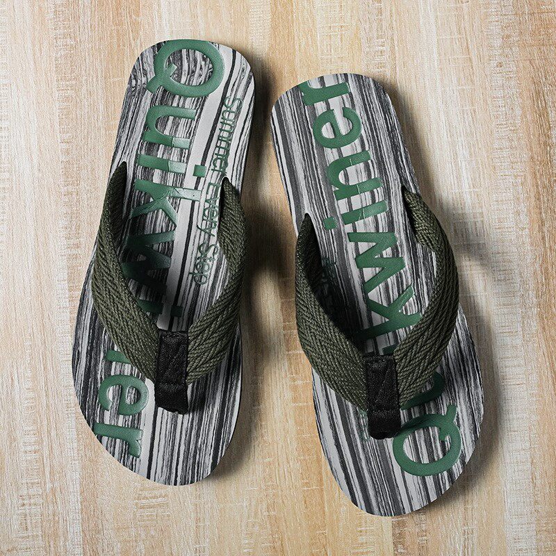 夏季人字拖男潮流百搭时尚外穿防滑沙滩拖鞋士个性夹脚凉拖0412b