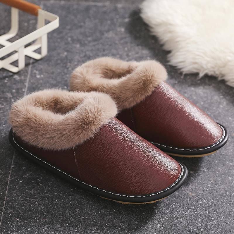 拖鞋秋冬季防滑保暖包跟居家用地板情侣男女宿舍厚底1119h