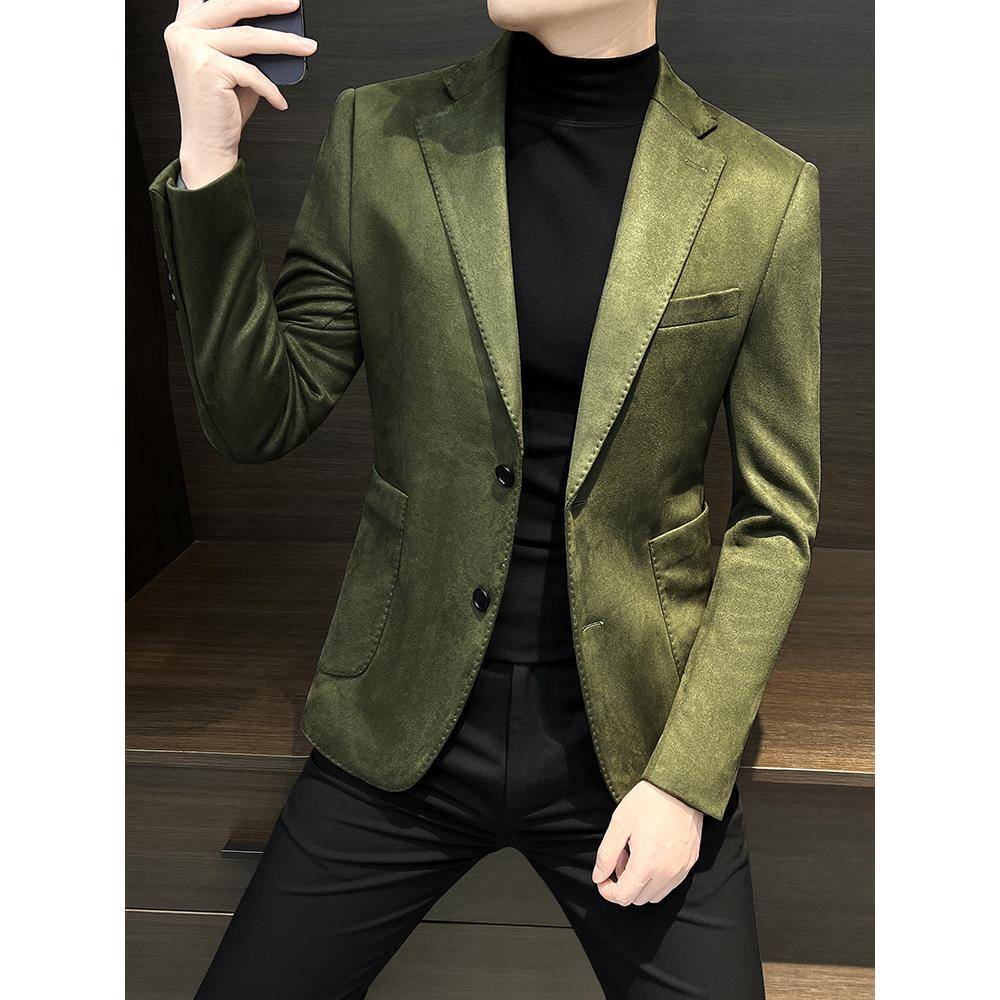 小西装夹克男士2025秋冬季新款商务男士高端帅气休闲西装上1115h
