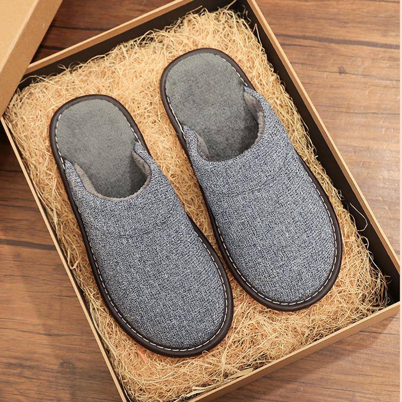 秋冬季男士新款家用艺拖鞋男女家居室内防滑软底保暖居家拖1114n