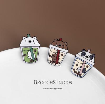 汪汪喵呜孤儿院爱心义卖06 | 熊熊珍珠奶茶 三色 3枚包邮送PE膜盒