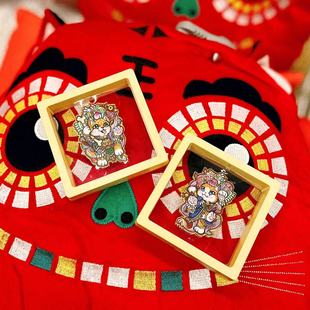 汪喵爱心义卖 汪喵小门神金属冰箱贴 猫狗两版大尺寸 送PE膜盒