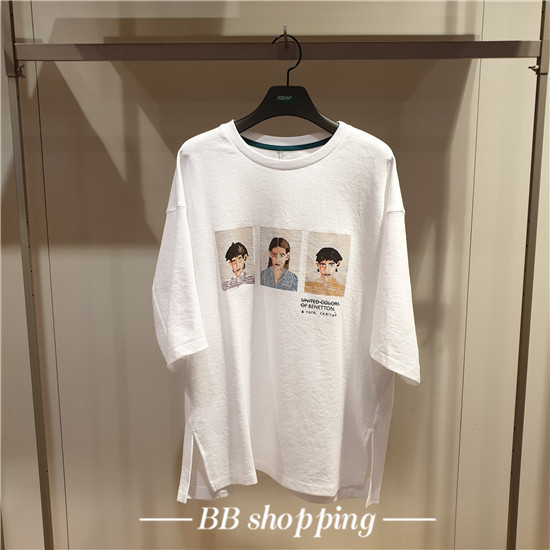【BB秀】BENETTON 韩国专柜 19春   印花T恤   BATS60-931在类目 女装/女士精品, T恤中 - 来自Buy2taobao.com提供专业的淘宝代购服务