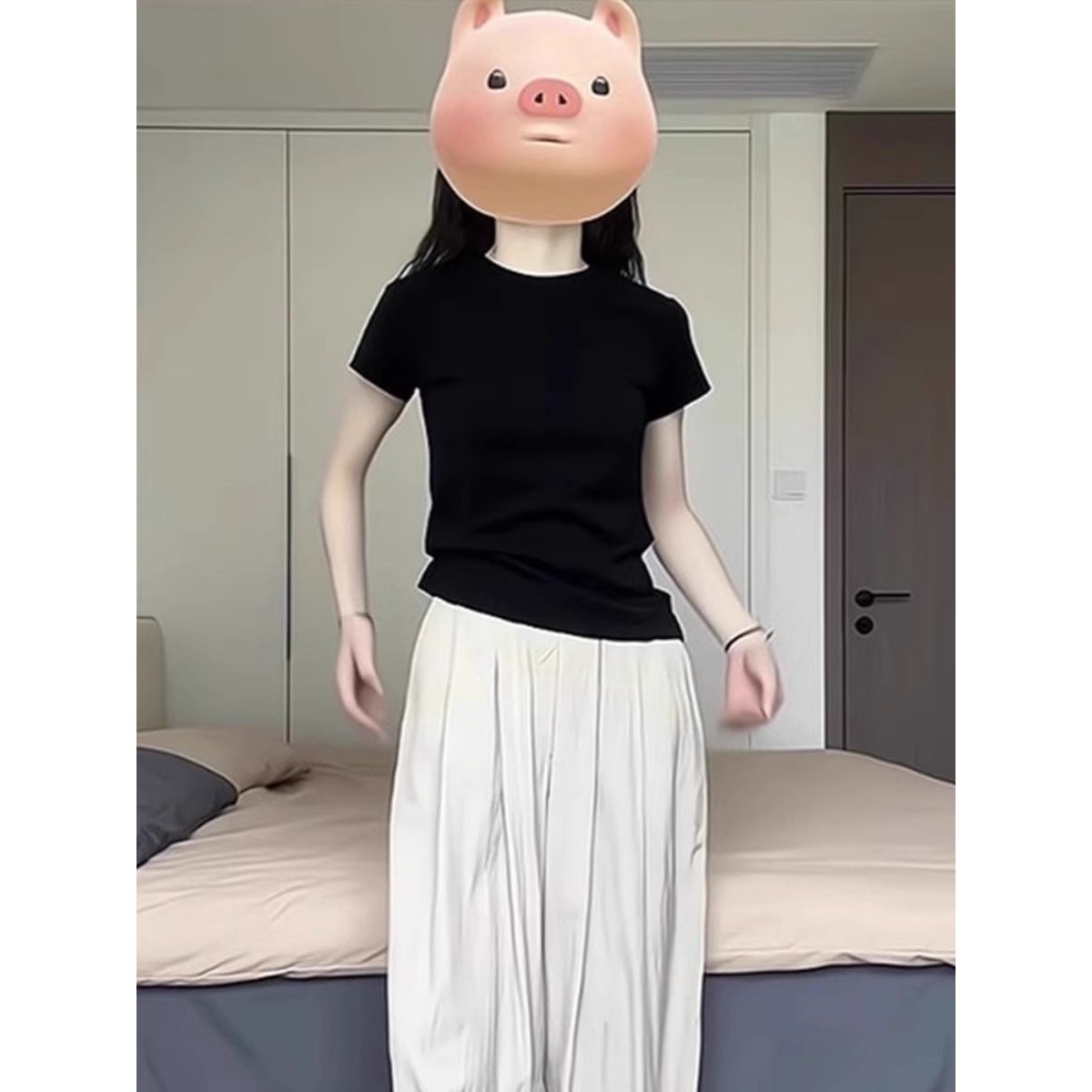 纯棉学生正肩短袖t恤女2026夏修身显瘦基础款打底衫内搭外穿上衣