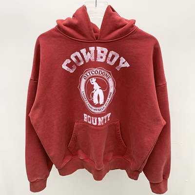 牛仔OXYCONE印花套头卫衣