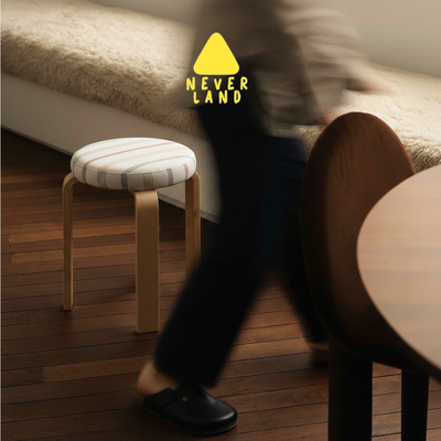 NEVERLAND原创设计北欧Arket风格可叠放化妆凳矮凳Finn