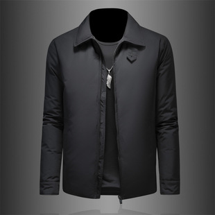 官方ira七彩马2025男装正品牌冬季羽绒服翻领潮流百搭保暖外套