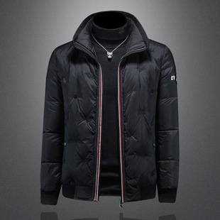 男装ggvv正品牌简木2025新款保暖羽绒服男士潮流时尚立领休闲外套