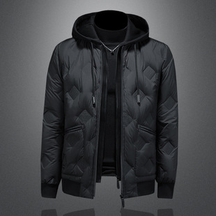 1943s男装官方唯品会正品牌七号仓库冬季保暖羽绒服帽子可脱卸