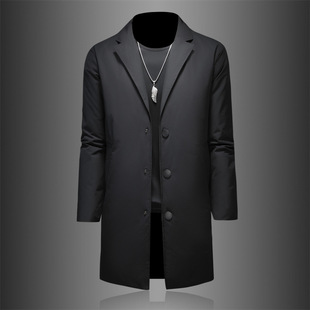 官方ira七彩马2025男装正品牌忘不了冬季中长款羽绒服保暖外套