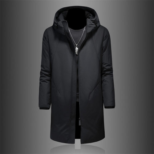 京东bsija男装官方正品牌七彩马冬季中长款羽绒服男士连帽潮流时