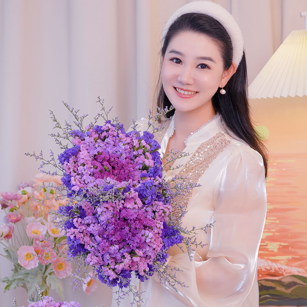 【云南基地直发】勿忘我半干花真花鲜花鲜艳花束风干客厅装饰摆件