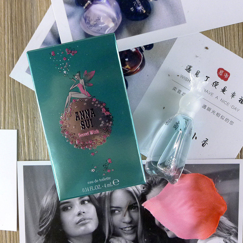 安娜苏独角兽许愿精灵美人鱼黄孔雀波西米亚Q版香水小样4ml