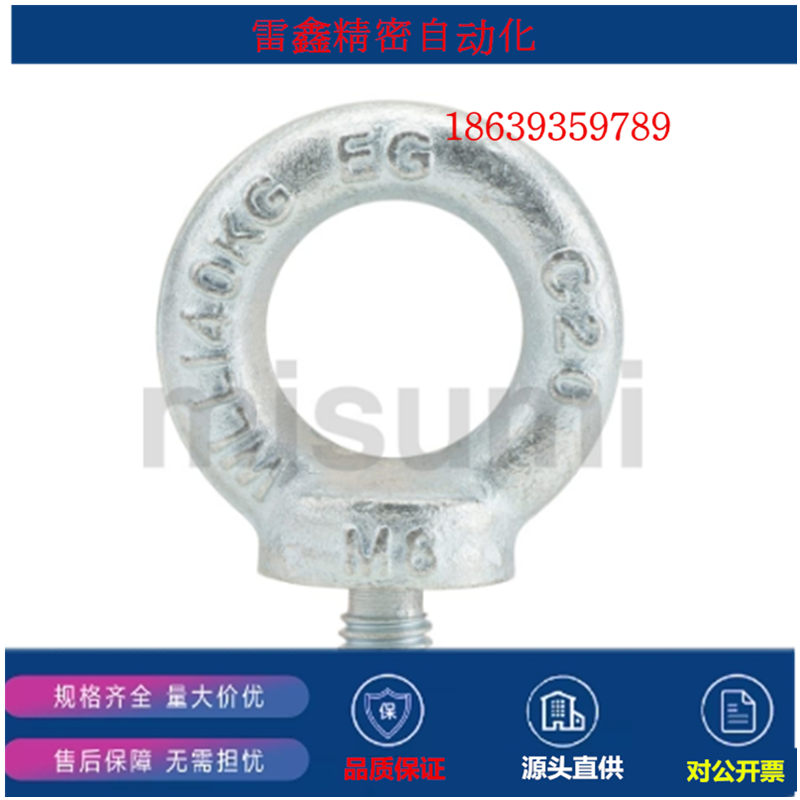 替代DL-DIN580-M6CZ(1)/DL-DIN580-M8SA2(10)/20/3吊环螺丝