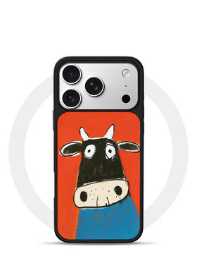 ins风复古可爱马黑边电镀银磁吸适用苹果iPhone17promax手机壳1615pro小米1415Pro华为mate60p70三星S23防摔