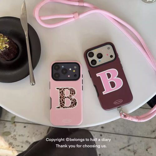 字母B系列原创适用苹果手机壳iphone17promax简约16高级15保护套14菲林壳二合一13防摔个性12小众11