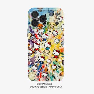 「萌喵星爆」适用iPhone17系列苹果16promax手机壳保护套高级感设计感15超好看独特14小众不会撞壳