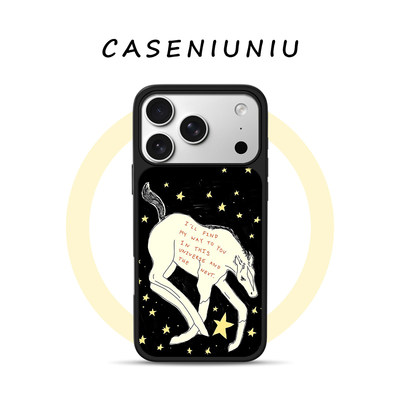 艺术简约星星马 适用苹果华为小米手机壳磁吸iPhone17promax新款16马年15ins文艺14小众高级13手机壳设计防摔