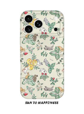 适用iPhone17promax苹果14opporeno15新款mate70华为p80荣耀500菲林手机壳13小米16vivos30x300花园小兔少女