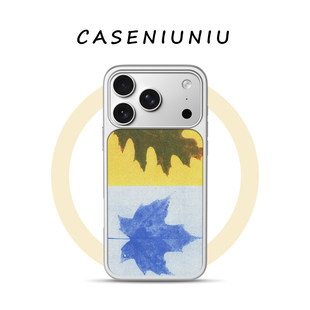 ins小众枫叶 适用苹果华为小米手机壳磁吸iPhone17promax新款16韩系简约15文艺复古14高级13巨好看手机壳防摔