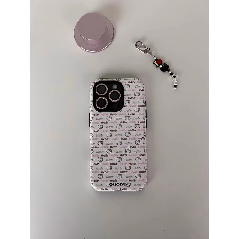 满屏KT凯蒂适用于苹果16promax手机壳菲林壳二合一iPhone15新款手机壳14promax磨砂高级13防摔12日韩11保护套