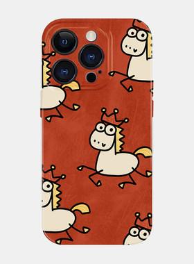 皇冠奔马适用于iPhone17promax苹果16小米17菲林手机壳本命年15可爱14搞怪13华为mate70pura80vivos20荣耀200