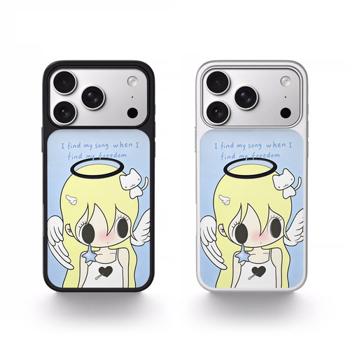 天使野有上秋卡通磁吸iPhone壳
