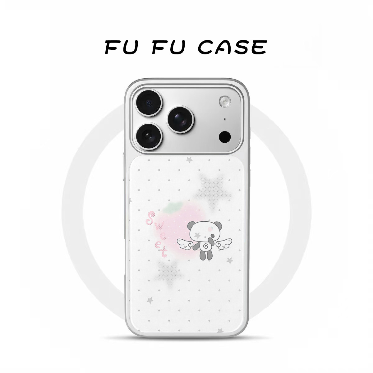 草莓熊猫适用于苹果华为小米手机壳18promax磁吸iPhone17新款16韩系ins小众15可爱14磨砂13个性玻璃保护套