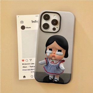 crybaby哭娃适用苹果17promax/iphone16pro新款韩式ins风氛围感15/14/13全包型小众创意高级感可爱手机壳女生