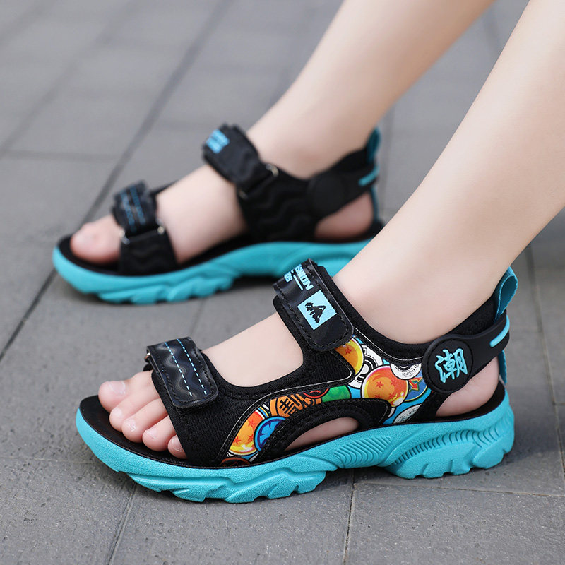 儿童凉鞋男2026新款软底防滑小学生运动凉鞋男孩舒适中大童沙滩鞋