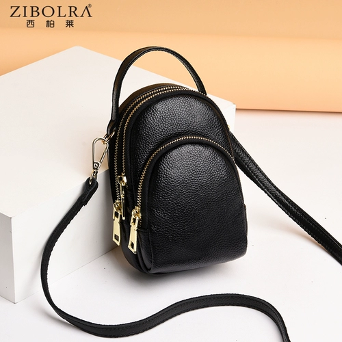 Кожаная маленькая небольшая сумка, сумка для телефона, сумка через плечо для выхода на улицу, из натуральной кожи