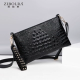 Сумка через плечо, маленькая сумка клатч, универсальная вместительная и большая сумка с петлей на руку, сумка на одно плечо, крокодиловый принт, 2023