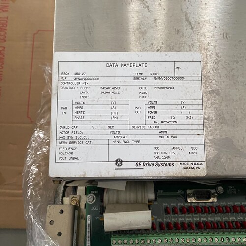 3VNWV30CT006 GE变频器 工业工控自动化驱动设备议价维修
