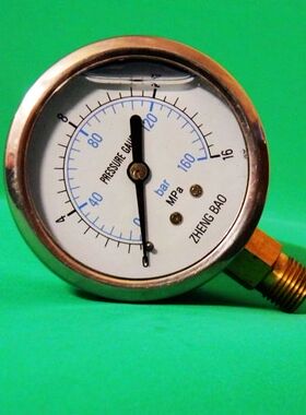 防震压力表 YN60 4MPa耐震充油压力表 高压抗震压力表 0-60MPA