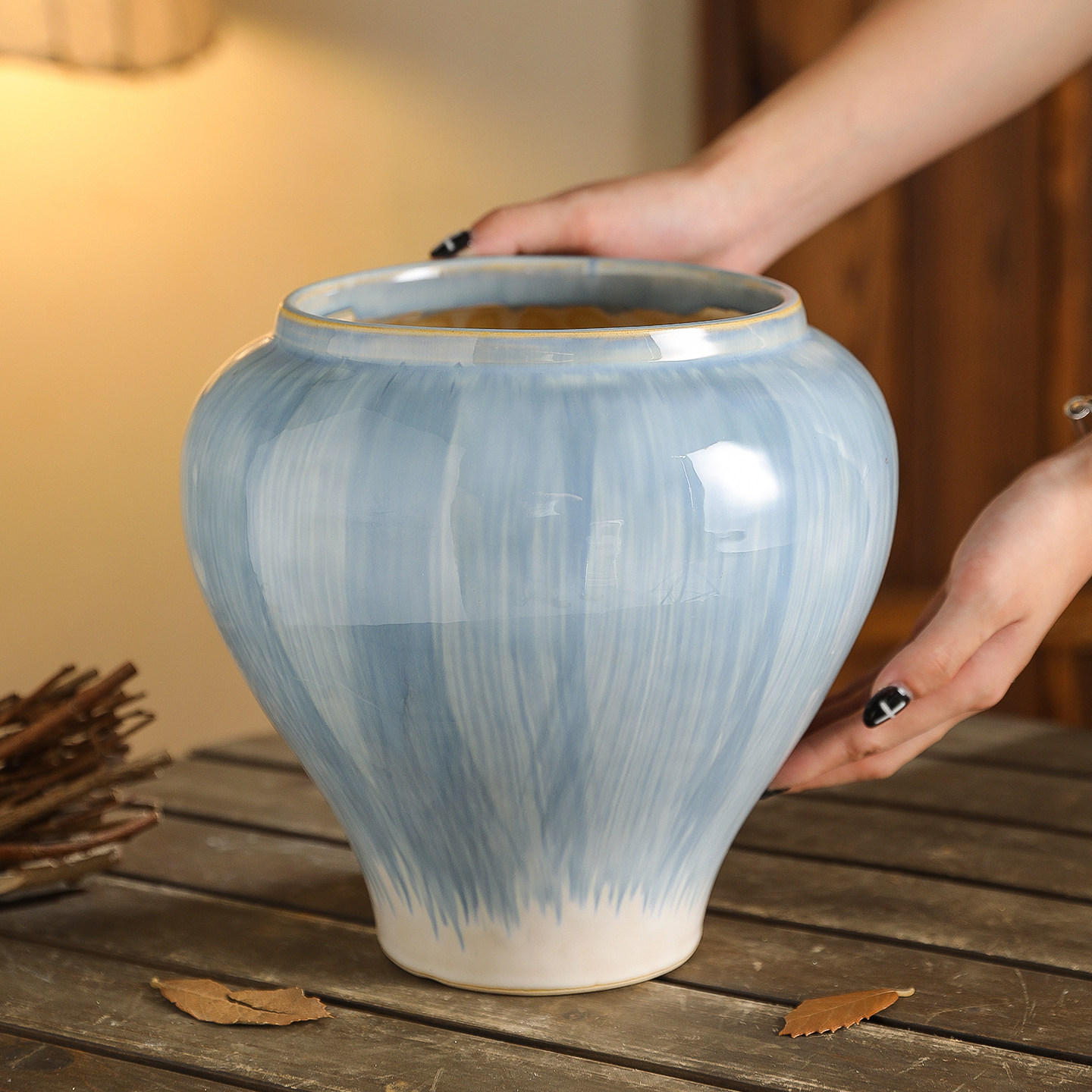 陶瓷花盆中式家用花器轻奢高级流泉枫发财树兰花专用高档绿植盆栽,鲜花速递/花卉仿真/绿植园艺,花盆,淘宝优惠券,粉丝福利购,淘宝优惠卷