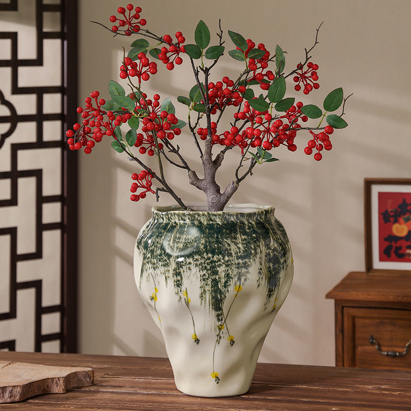 陶瓷花盆中国风家用大号