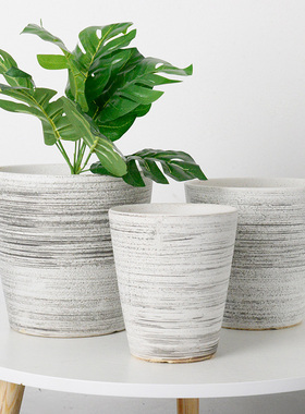 欧式现代简约花盆陶瓷家用客厅桌面虎皮兰专用兰花清仓尾货处理